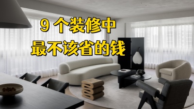 裝修該省省該花花，有些地方真別太摳了！