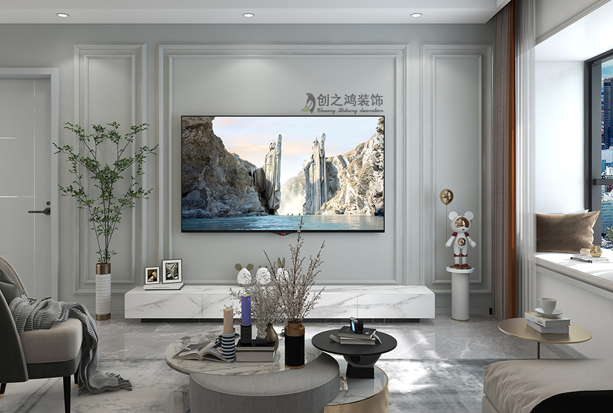 中駿宸景灣112㎡現(xiàn)代簡約風(fēng)格裝修效果圖！