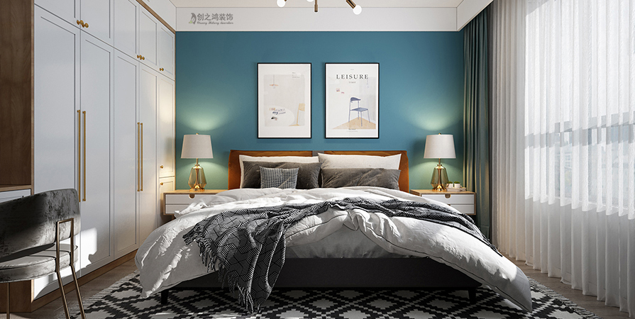 融創(chuàng)御園109㎡清新北歐風(fēng)格裝修實(shí)景圖！